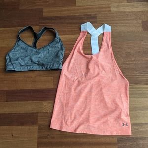 UA and VS tank/sports bra bundle